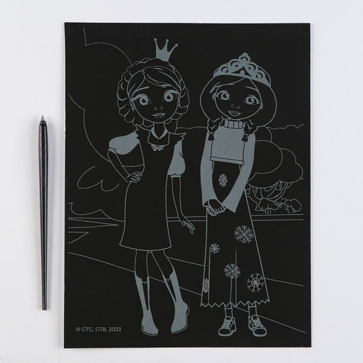 Гравюра для девочки «Царевны. Алёнка и Василиса», 18 × 24 см