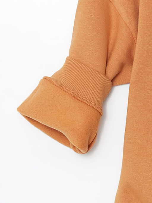 Bisiklet Yaka Bask?l? Erkek ?ocuk Sweatshirt