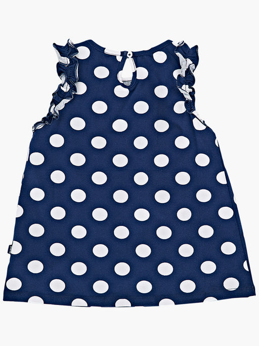 Футболка для девочки UD 1833 синий горох - Mini maxi фото 5