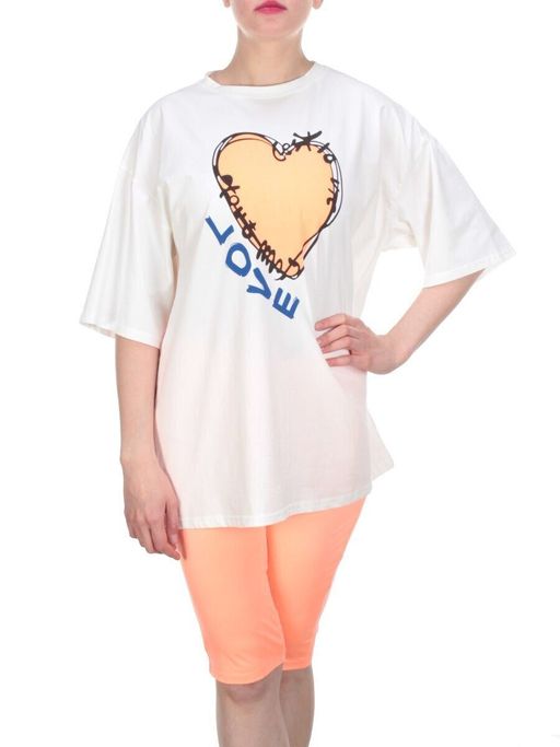 KD-866 ORANGE Костюм-двойка женский 7986 TREND