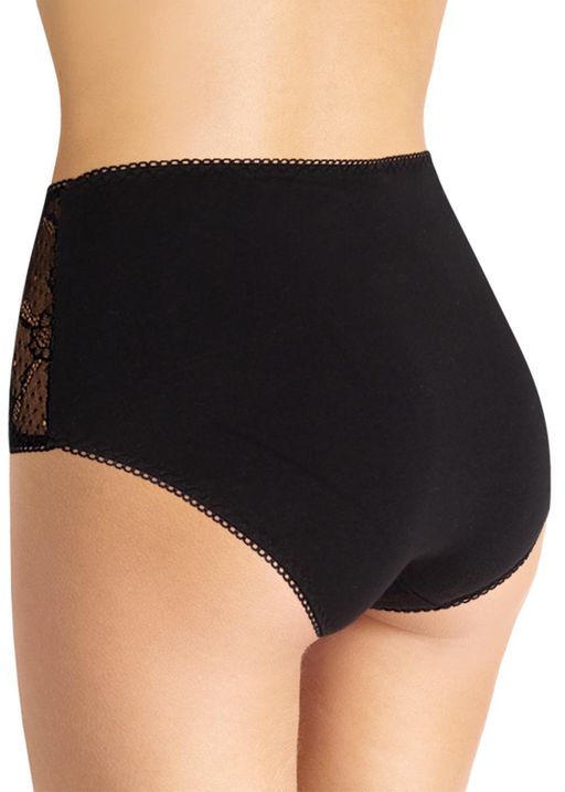 CLE M504 Трусы жен.макси Кружево хл чёрный - Clever wear фото 2