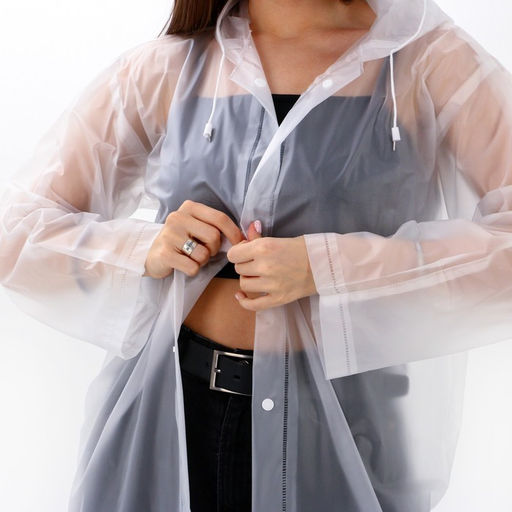 Дождевик взрослый плащ «Я бы вышла из зоны комфорта, но мне не в чем», размер 42-48, 60×110 см, белый