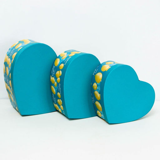 Набор подарочных коробок сердце 3 в 1, L:30.5?27.5?13.5 M:27.5?24?11.5 S:24.5?21?10 см