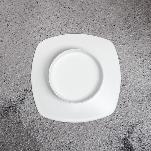 Металлический подсвечник на 1 свечу «Таблетка», 1.5×7 см, белый