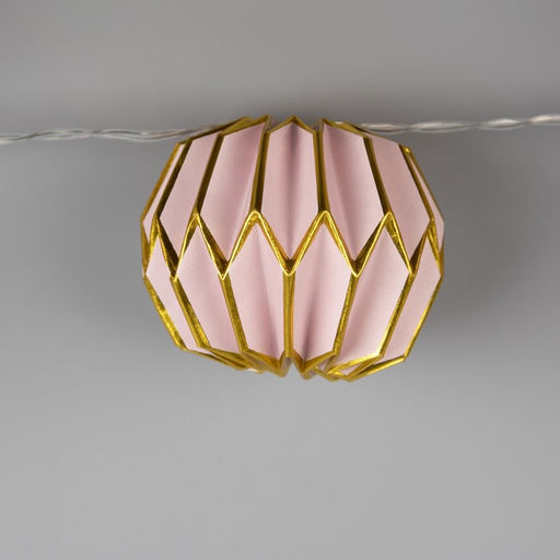 Гирлянда Нить 2 м с насадками Розовый фонарик, IP20, прозрачная нить, 10 LED, от батареек АА?2, свечение тёплое белое - Luazon lighting фото 4