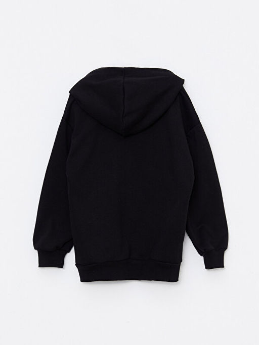 Kap??onlu Basic Uzun Kollu K?z ?ocuk Sweatshirt - Waikiki фото 2