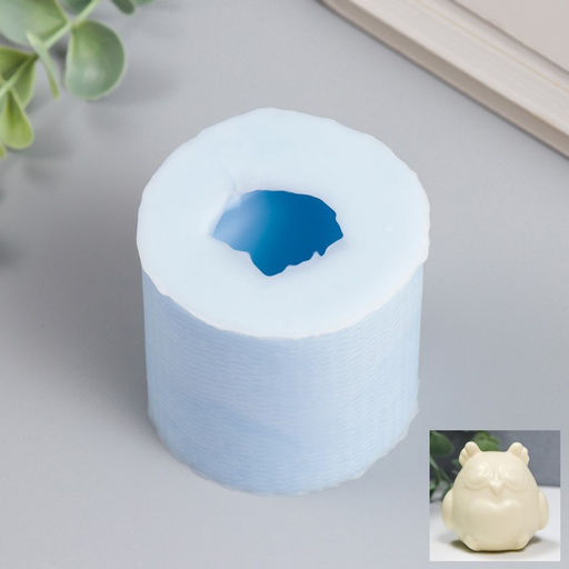 Силиконовый молд, форма для заливки «Сова», 5.5×4.8×5.3 см, МИКС