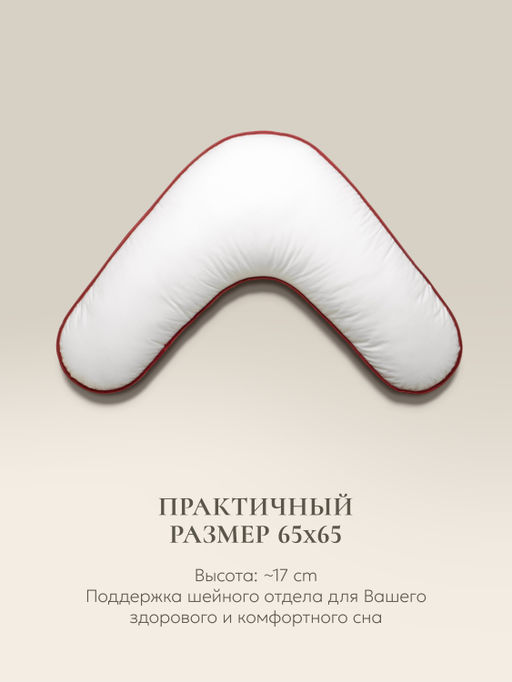 Подушка "BOOMERANG LUXURY QUALITY", 65х65х25, ЕС-5287