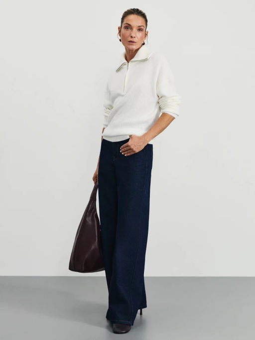 Джемпер на молнии с отложным воротником / Zarina