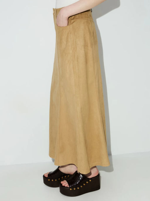 Юбка макси из искусственной замши ZR2604023503-63 / Zarina фото 3