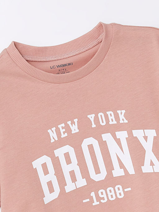 Bisiklet Yaka K?sa Kollu Bask?l? Erkek Bebek Ti??rt - Waikiki фото 2