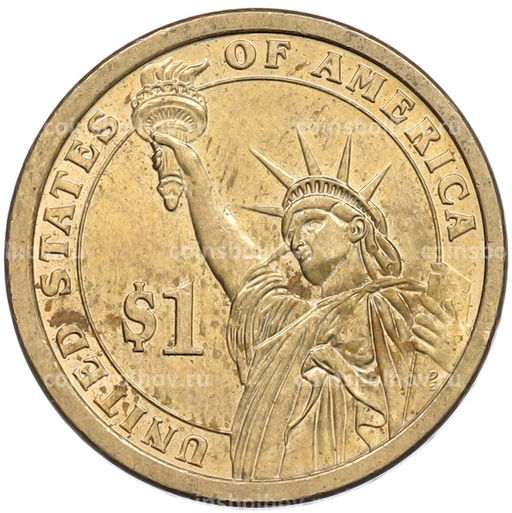 Монета 1 доллар 2010 года (P) США 16-й президент США Авраам Линкольн