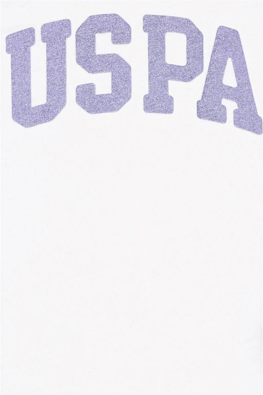 Белая базовая футболка для девочек - U.s. polo assn фото 3