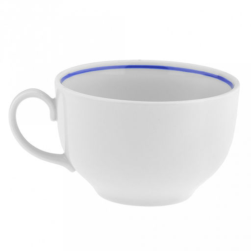 Чашка чайная фарфоровая Гуси 210мл, д8,5см, h6см, форма Янтарь, с блюдцем д14см, отводка краской (Россия) - Домашняя мода фото 3