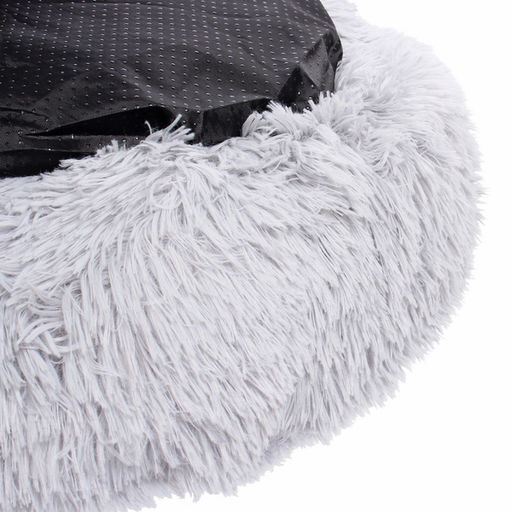 Лежанка для животных круглая "Место БРО", цвет серый, d-50см (Лейбл)