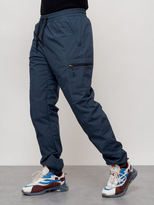 Брюки утепленный мужской зимние спортивные синего цвета 21135S - Colannia фото 14