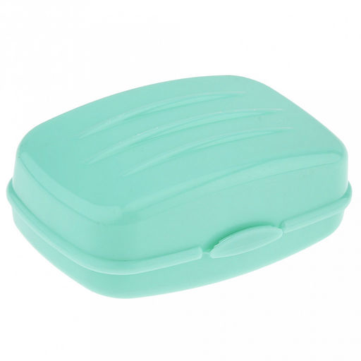 Мыльница пластмассовая 10х7х4,5см, мятный (Россия)