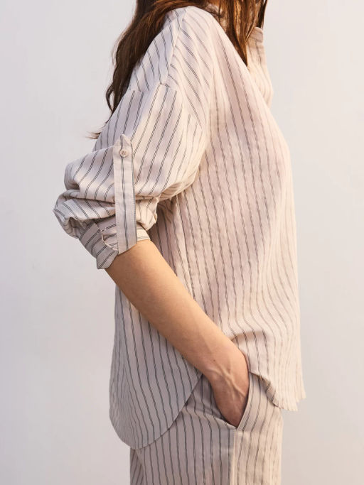 Блуза оверсайз из вискозы с длинным рукавом ZR2605012013-60 / Zarina