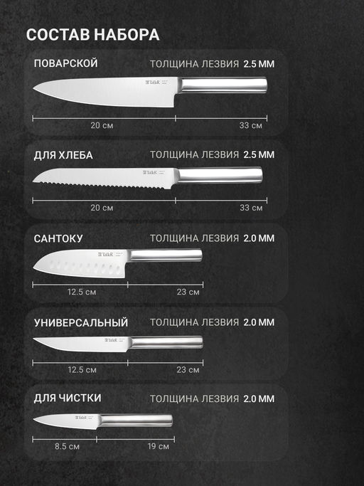 Набор ножей TalleR TR-22013  фото 6