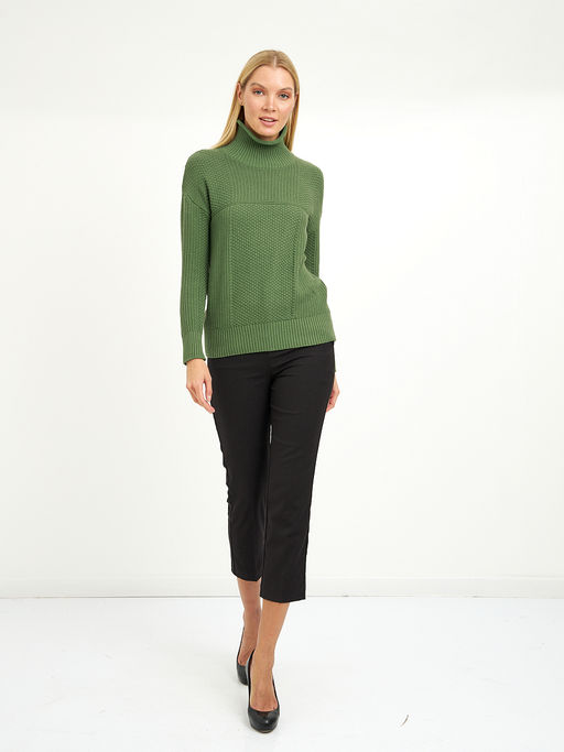 водолазка женская из хлопка с воротником стойкой - Glenfield фото 3