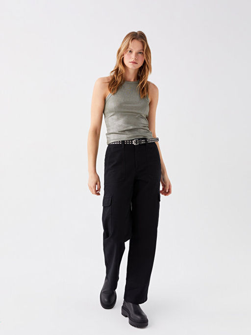 Kad?n Bisiklet Yaka D?z Atlet