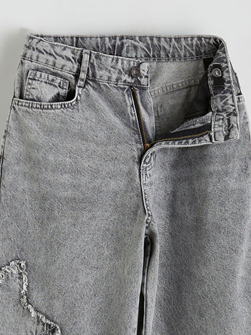 Wideleg K?z ?ocuk Jean Pantolon