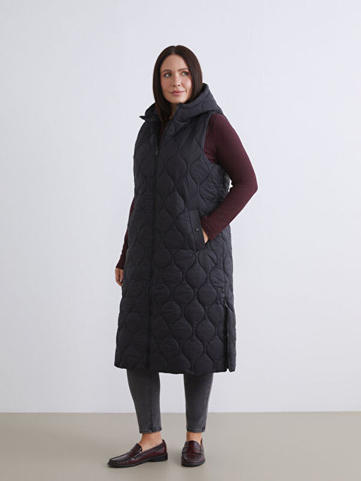 Kap??onlu Kapitone Kad?n ?i?me Yelek