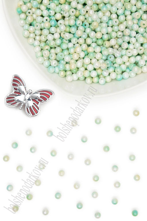 Бусинки 6 мм*500 гр (SF-8063) градиент №3