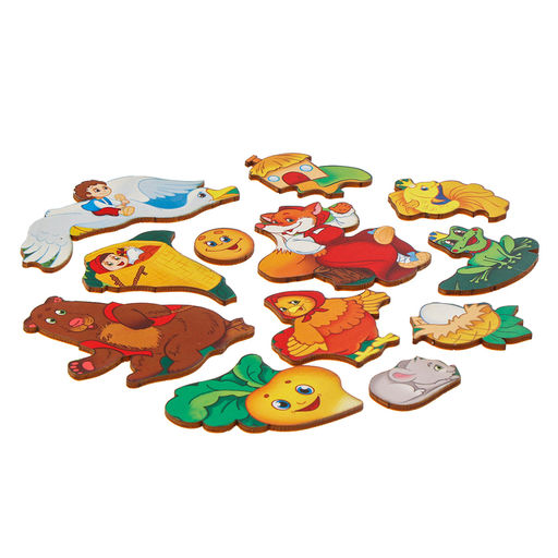 Рамка - вкладыш «Русские народные сказки», 12 деталей, 25×25 см