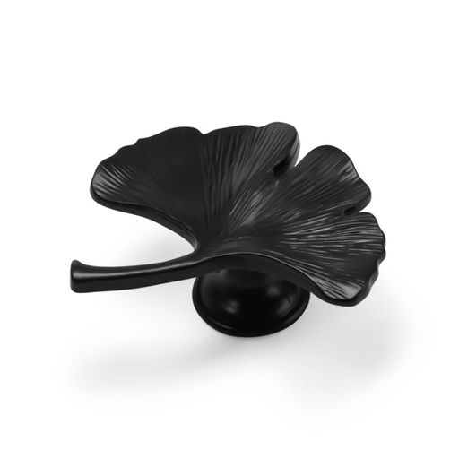 Ручка-кнопка CAPPIO PRO «Листок» 54×50 мм, цвет черный