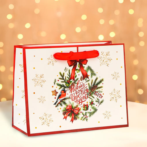 Цена за 2 шт. Пакет ламинированный «Время чудес!», MS 23×18×10 см