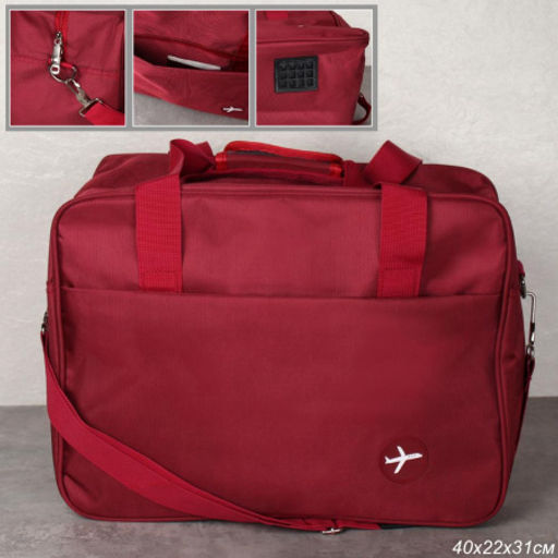 Сумка дорожная 40х22х31 см / BAG-65721/4 /уп 20/красная
