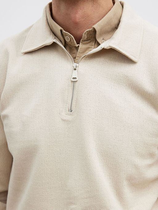 Polo Yaka Erkek Sweatshirt