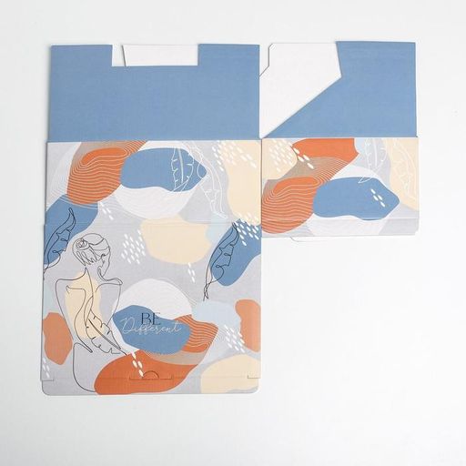 Цена за 2 шт. Коробка подарочная сборная, упаковка, «Силуэт», 26 х 19 х 10 см