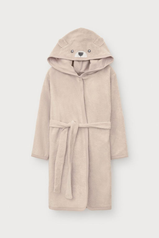 Crockid _ К 5765-1/темно-бежевый(мишка) халат дет
