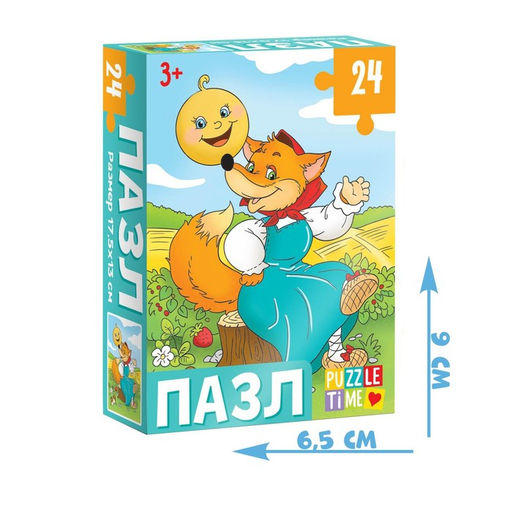 Цена за 3 шт. Пазл «Колобок», 24 элемента