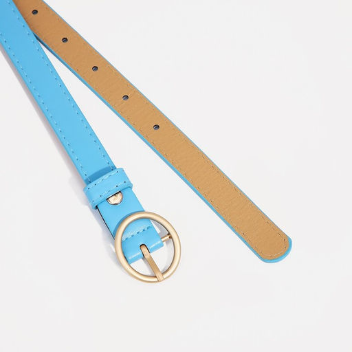 Ремень женский, ширина 2 см, винт, пряжка металл, цвет голубой - Simaland фото 2