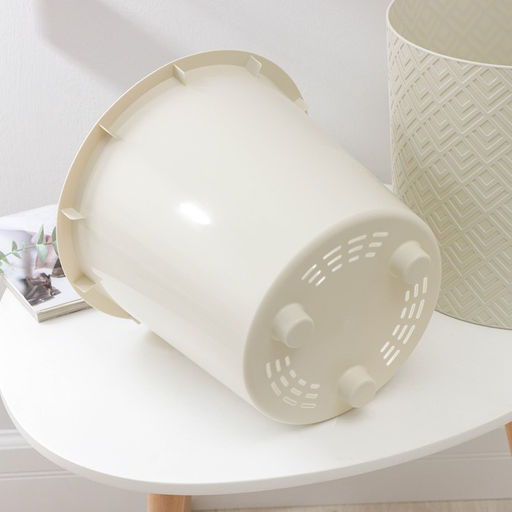 Кашпо для цветов со вставкой «Этна», 9.5 л, d=28 см, h=27 см, белое