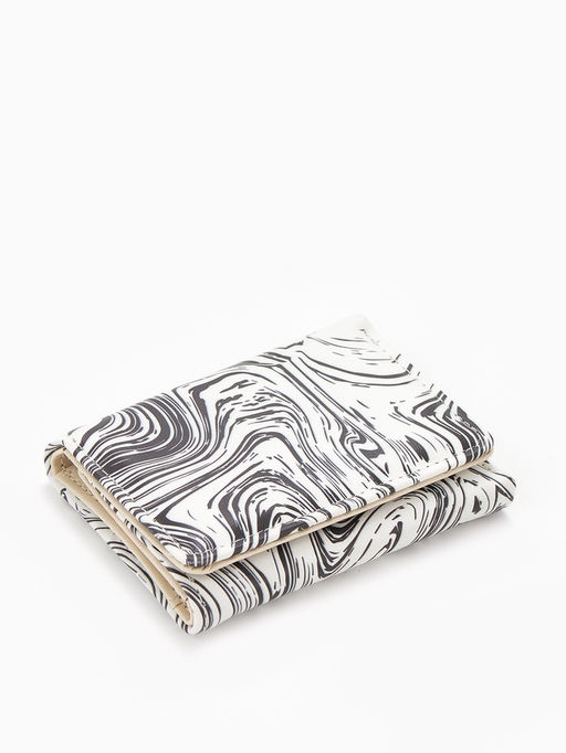 Кошелёк женский на кнопке, 10?1.5?8 см, с принтом, розовый