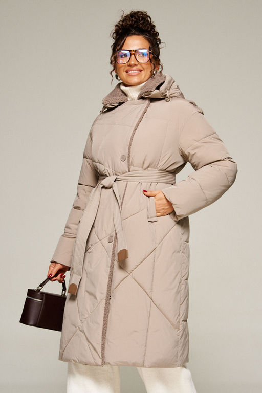 Пальто Beautiful Free 8024 капучино