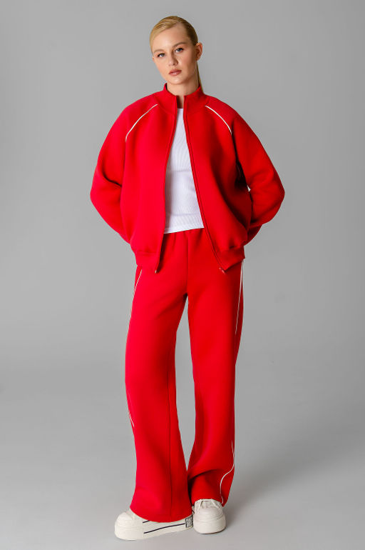 Арт. 2916 Костюм с начесом женский 44-52 (5 шт) Цвет:красный