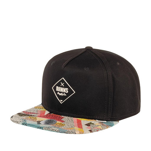 Бейсболка DJINNS арт. 5P SB Rubber Aztek (черный)