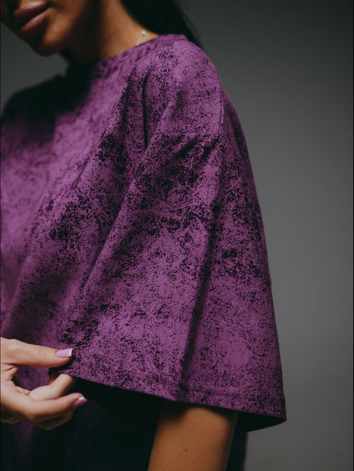 Ирбис футболка женская (баклажан варенка)