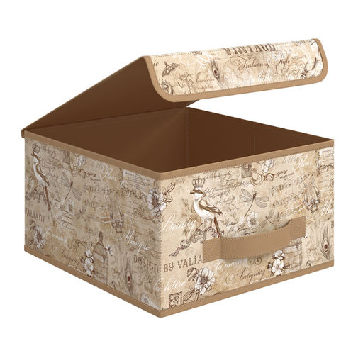 VAL VN-BOX-LS Короб стеллажный с крышкой, малый, 28*30*16 см, VINTAGE, шт