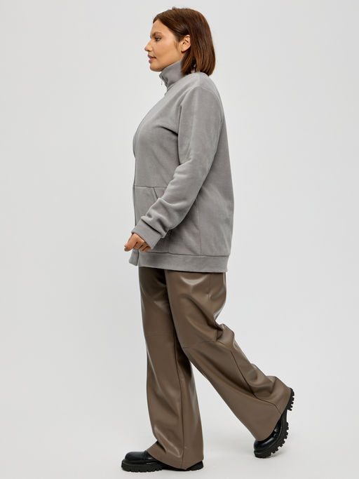Толстовка женская из флиса Скарлет светло-серый - Амадэль фото 9
