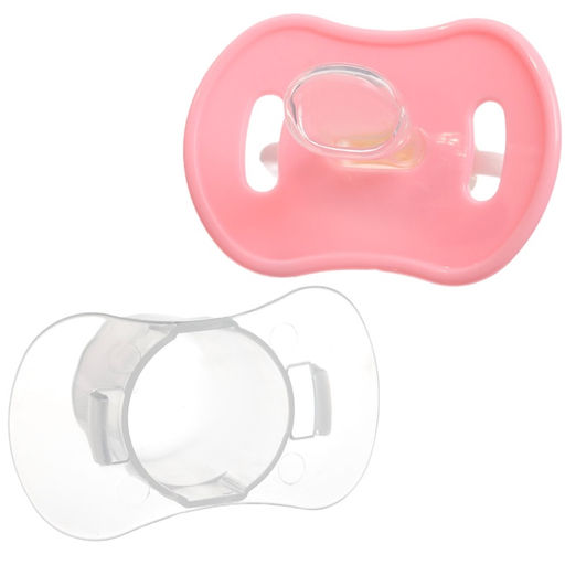 Пустышка ортодонтическая, с колпачком, от 3 мес.,  цвет МИКС