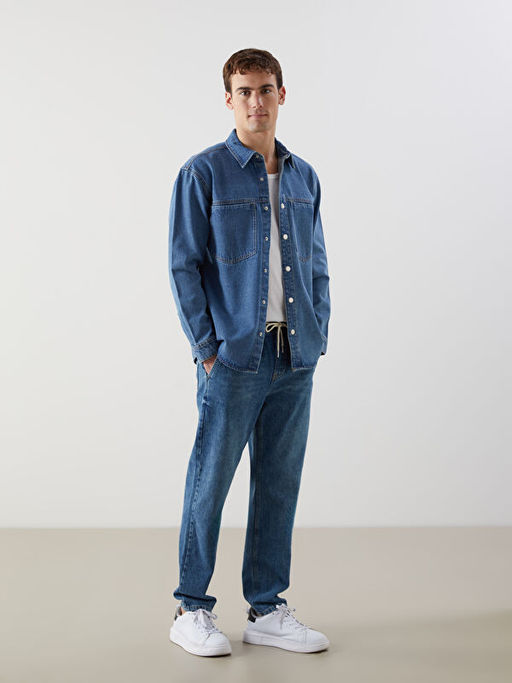 Straight Fit Erkek Jean Pantolon