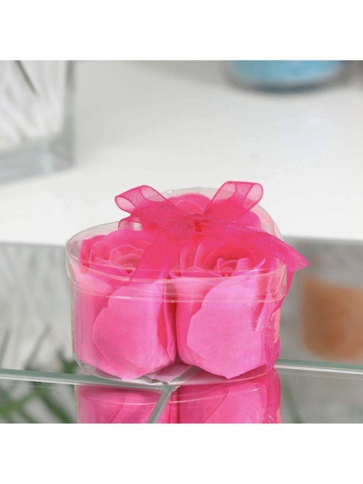 Цена за 2 шт. Мыльные розочки, фуксия, набор 3 шт.