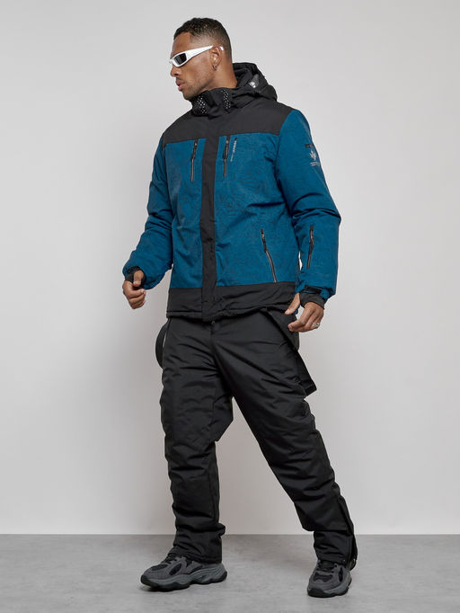 Горнолыжный костюм мужской зимний синего цвета 6321S - Leifensh фото 2