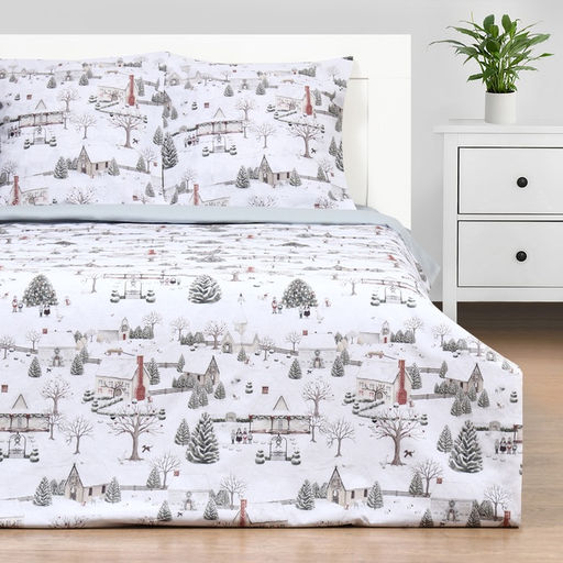 Постельное бельё Этель Winter countryside 1.5 сп 143х215 см,150х214 см, 70х70 см 2 шт,поплин 125 г/м2  фото 10